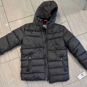 Kids Black Puffer Jacket